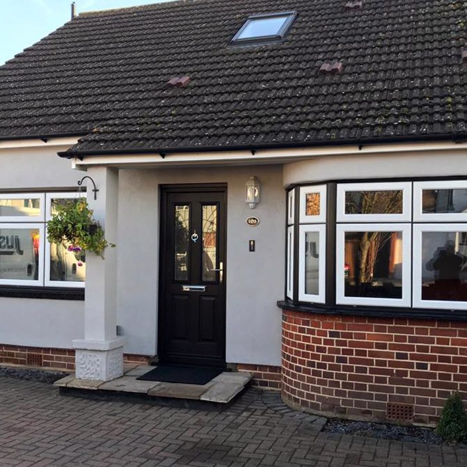 stylish home with casement windows
