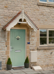 compositedoor3 front door and windows of house