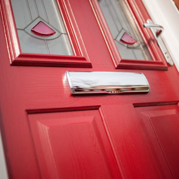 red composite door