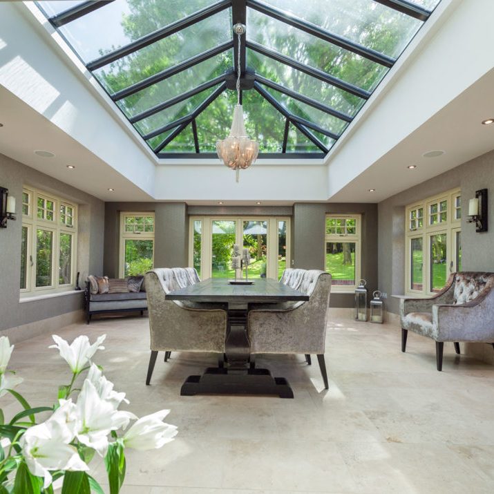 An orangery or orangeries of a room or a dedicated building on the grounds of fashionable residences